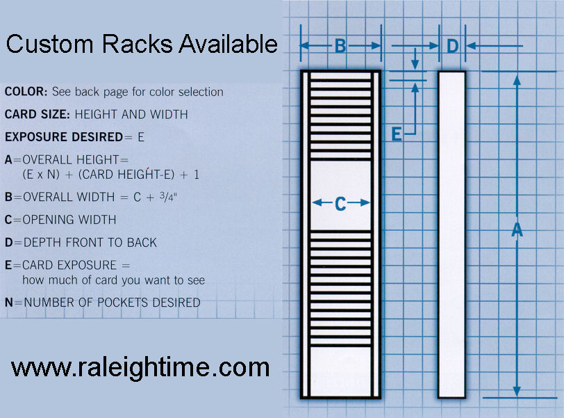 Custom Metal Racks at www.raleightime.com